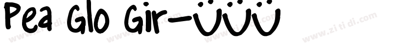 Pea Glo Gir字体转换